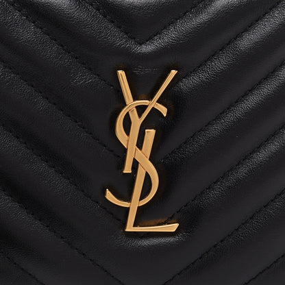 Saint Laurent Calfskin Matelasse Monogram Lou Belt Bag Black 8 of 12