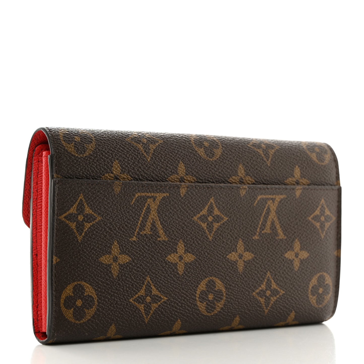 Monogram Sarah Wallet NM Coquelicot
