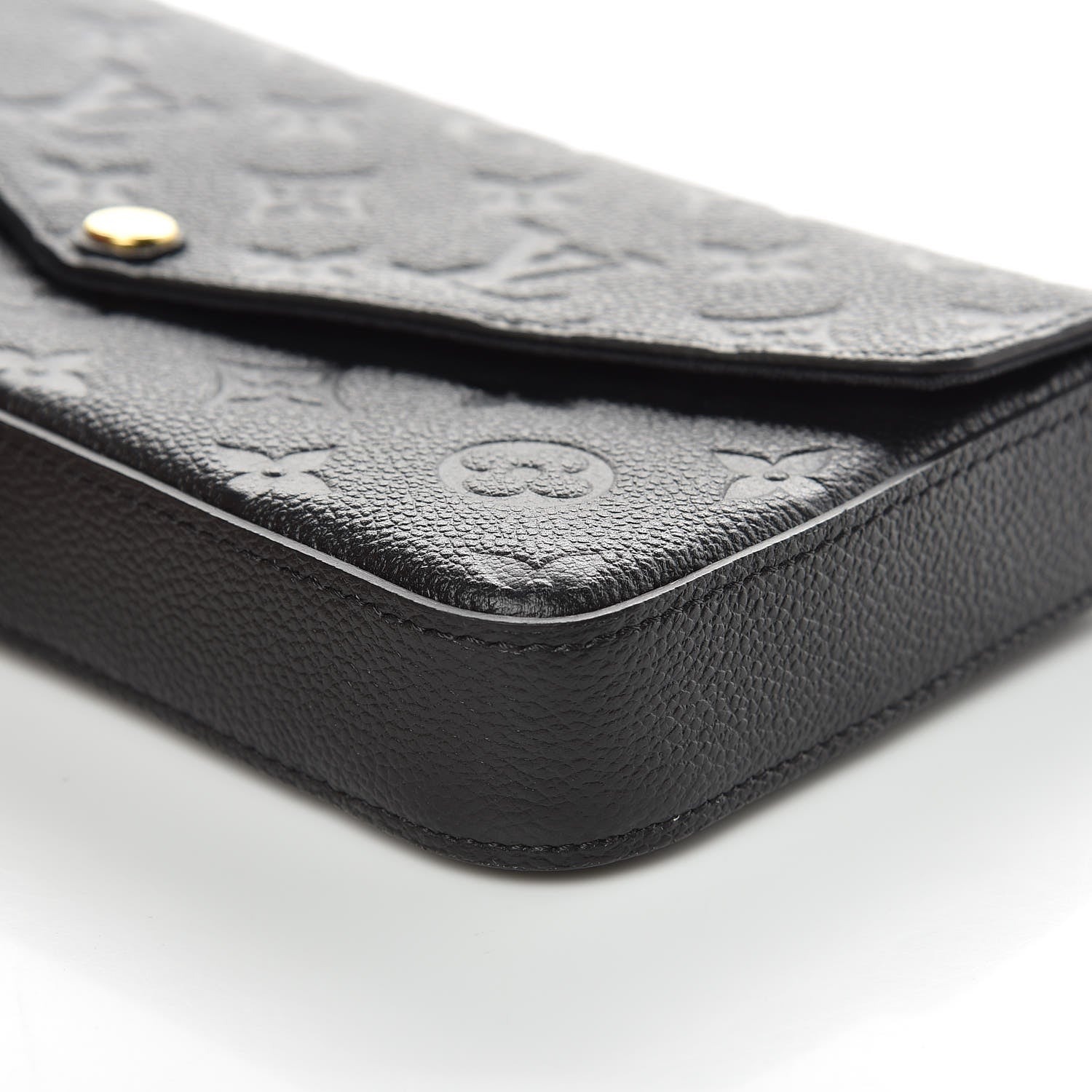 Louis Vuitton Empreinte Pochette Felicie Chain Wallet Black 9 of 11