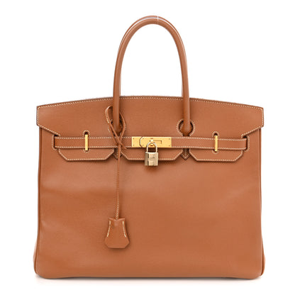 Hermes Courchevel Birkin 35 Gold 1 of 18