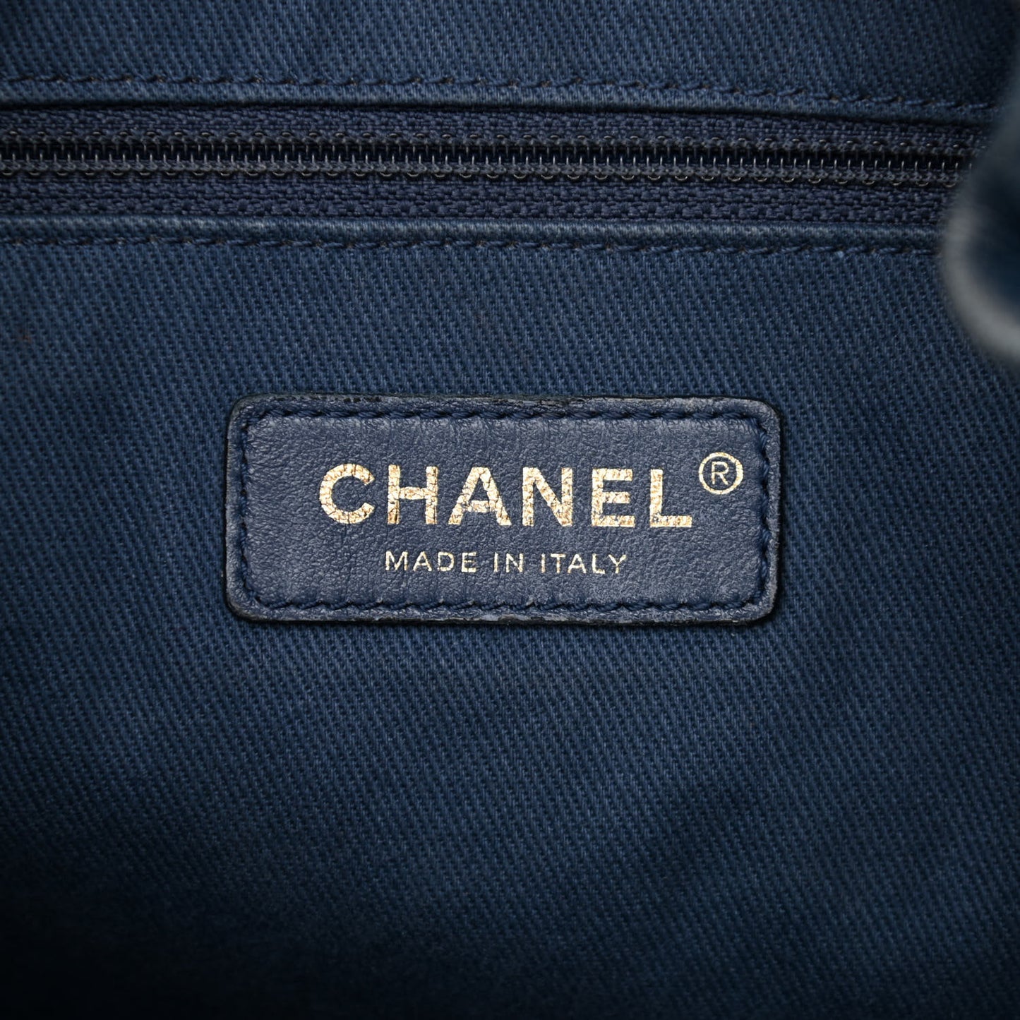 Sheepskin Caviar Quilted Daily Round Backpack Blue