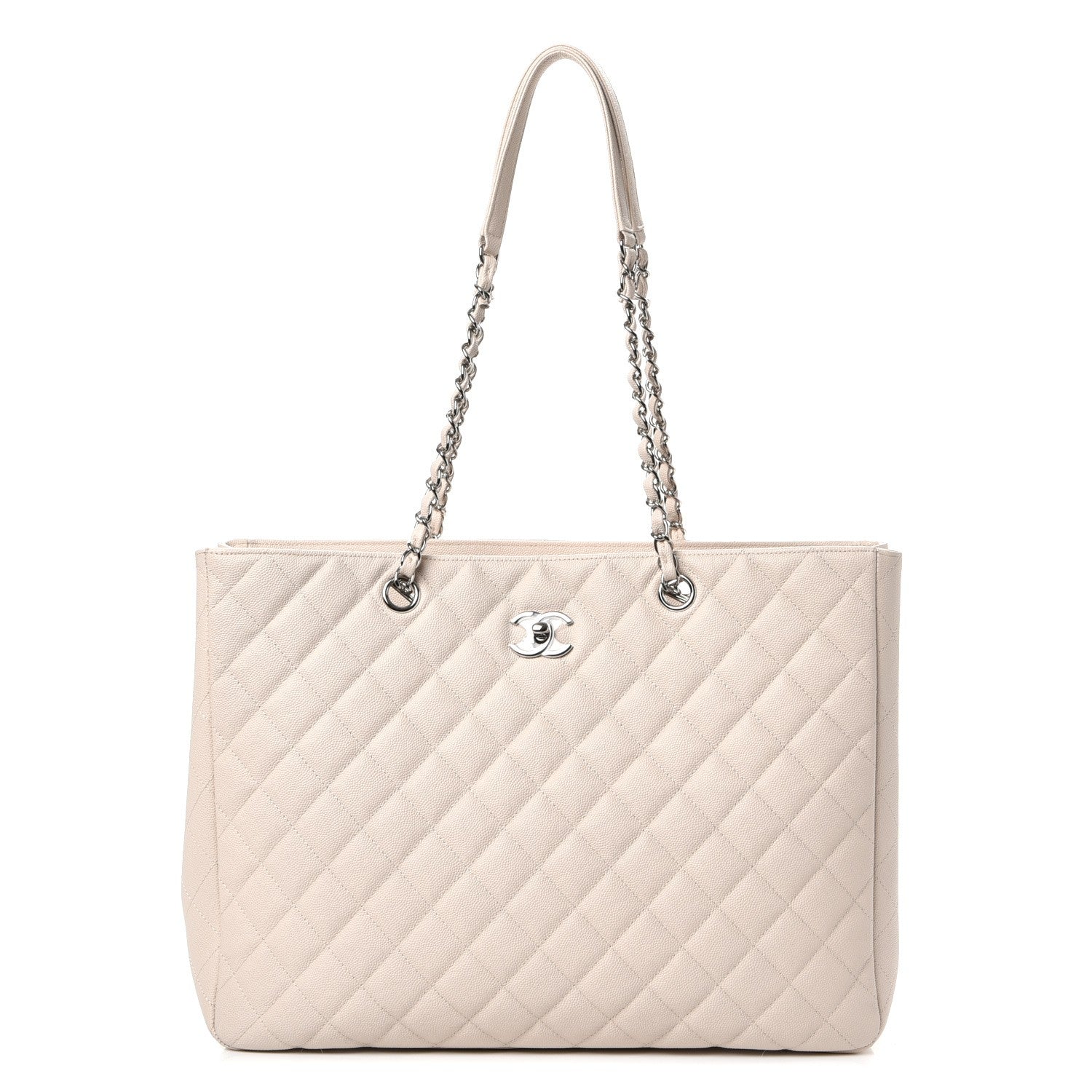 Chanel Caviar Quilted Timeless Tote Light Beige 1 of 8