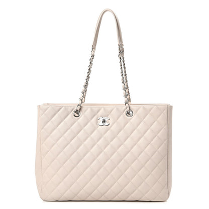 Chanel Caviar Quilted Timeless Tote Light Beige 1 of 8