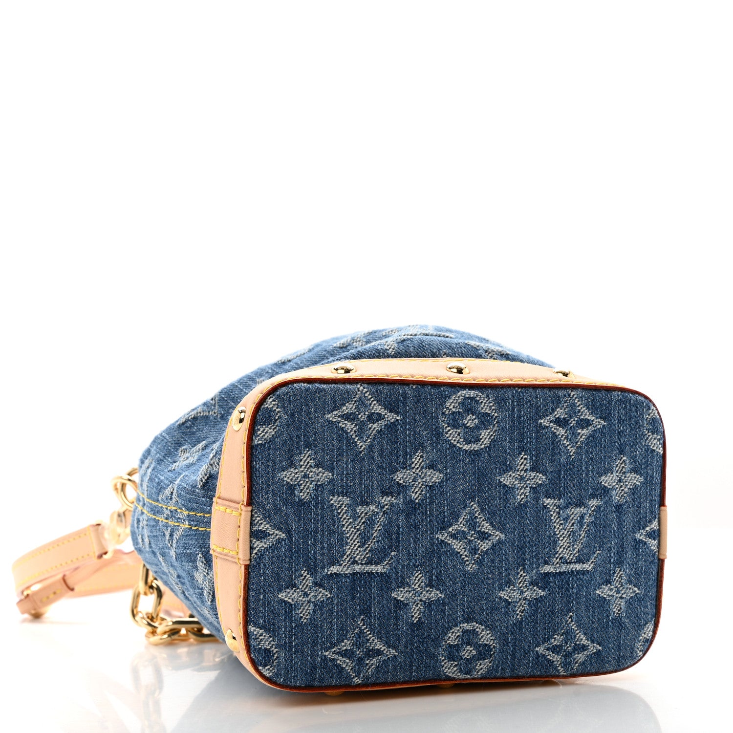Louis Vuitton Monogram Denim Nano Noe Blue 4 of 9