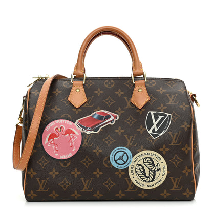 Louis Vuitton Monogram World Tour Speedy Bandouliere 30 1 of 10