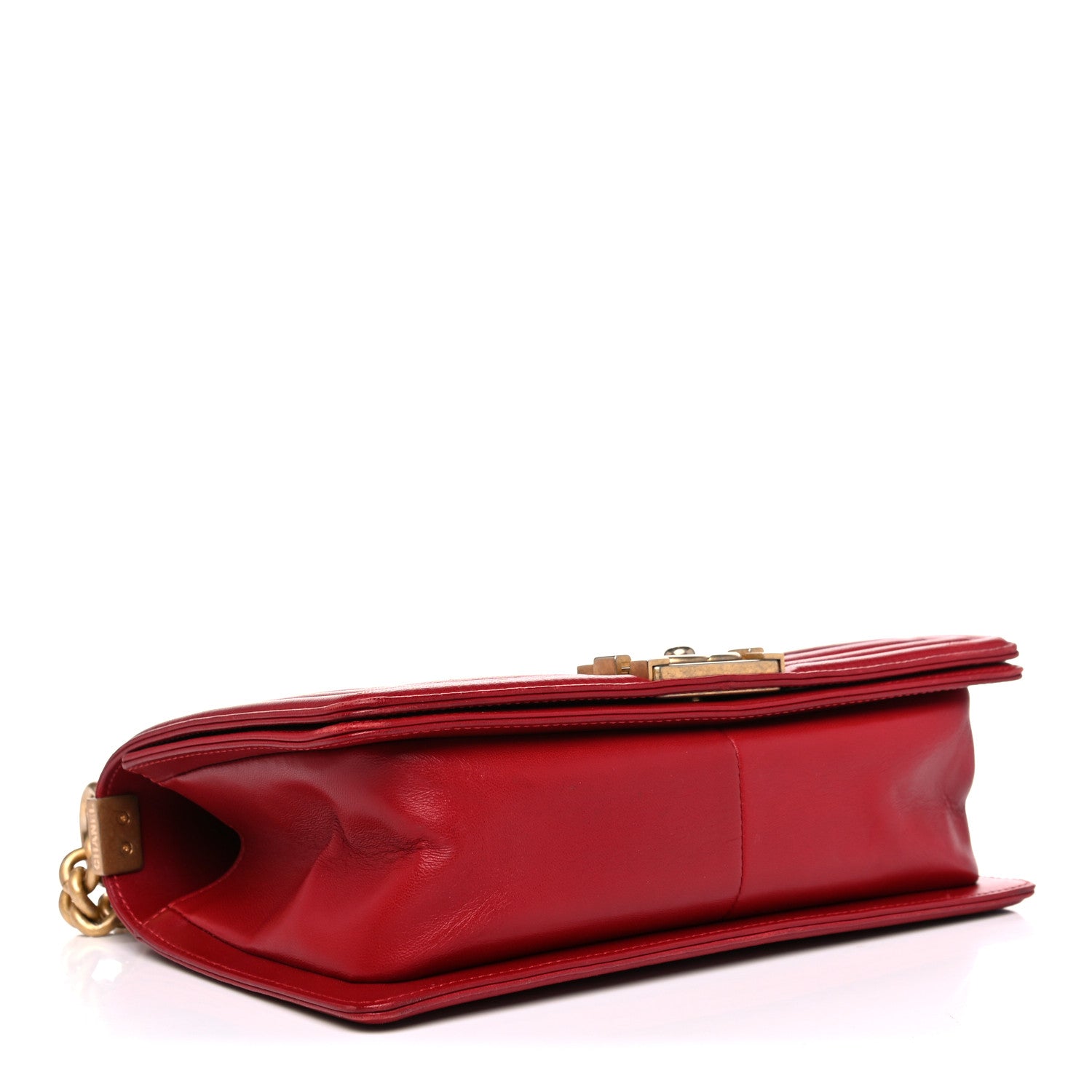 Chanel Calfskin Quilted Medium Boy Flap Red 4 of 13