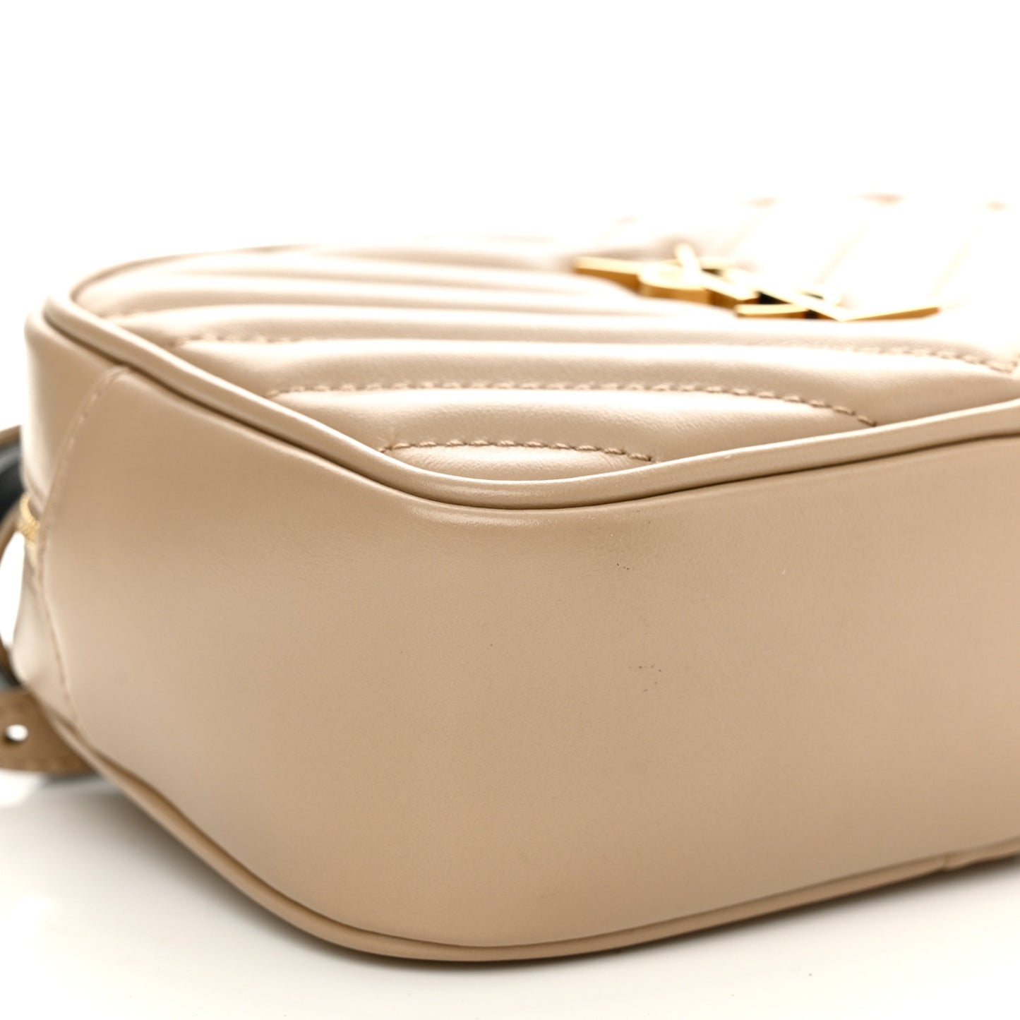 Calfskin Matelasse Monogram Lou Belt Bag Natural