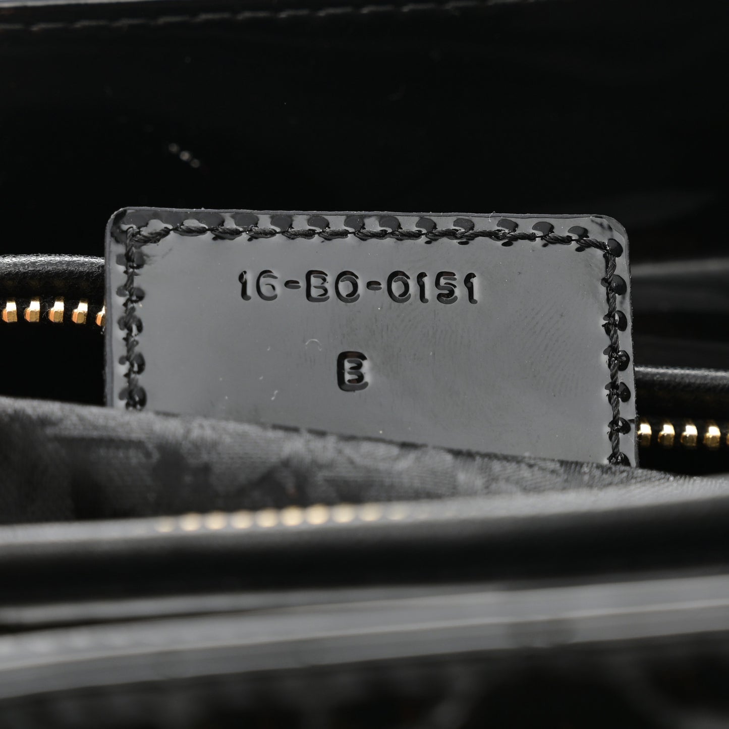 Patent Cannage Large Lady Dior Black