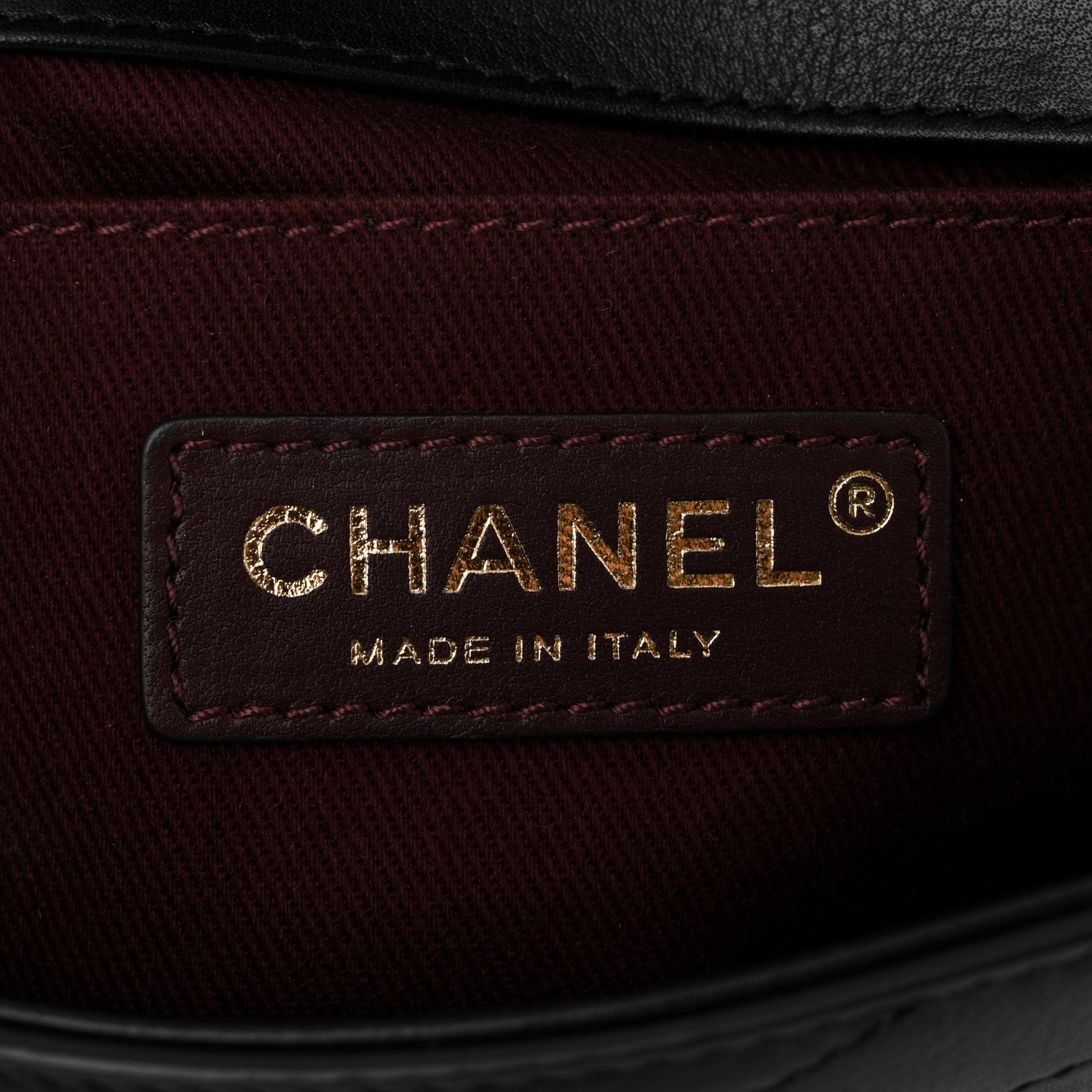 Chanel Calfskin Chevron Stitched Coco Waist Bag Black 6 of 10