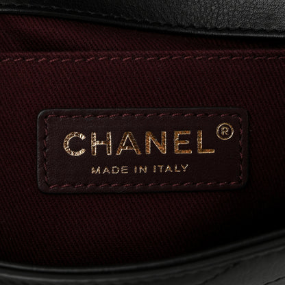 Chanel Calfskin Chevron Stitched Coco Waist Bag Black 6 of 10