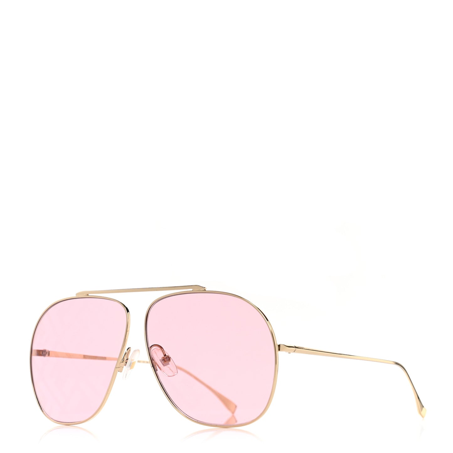 Metal FF Family Aviator Sunglasses FF0407 Pink