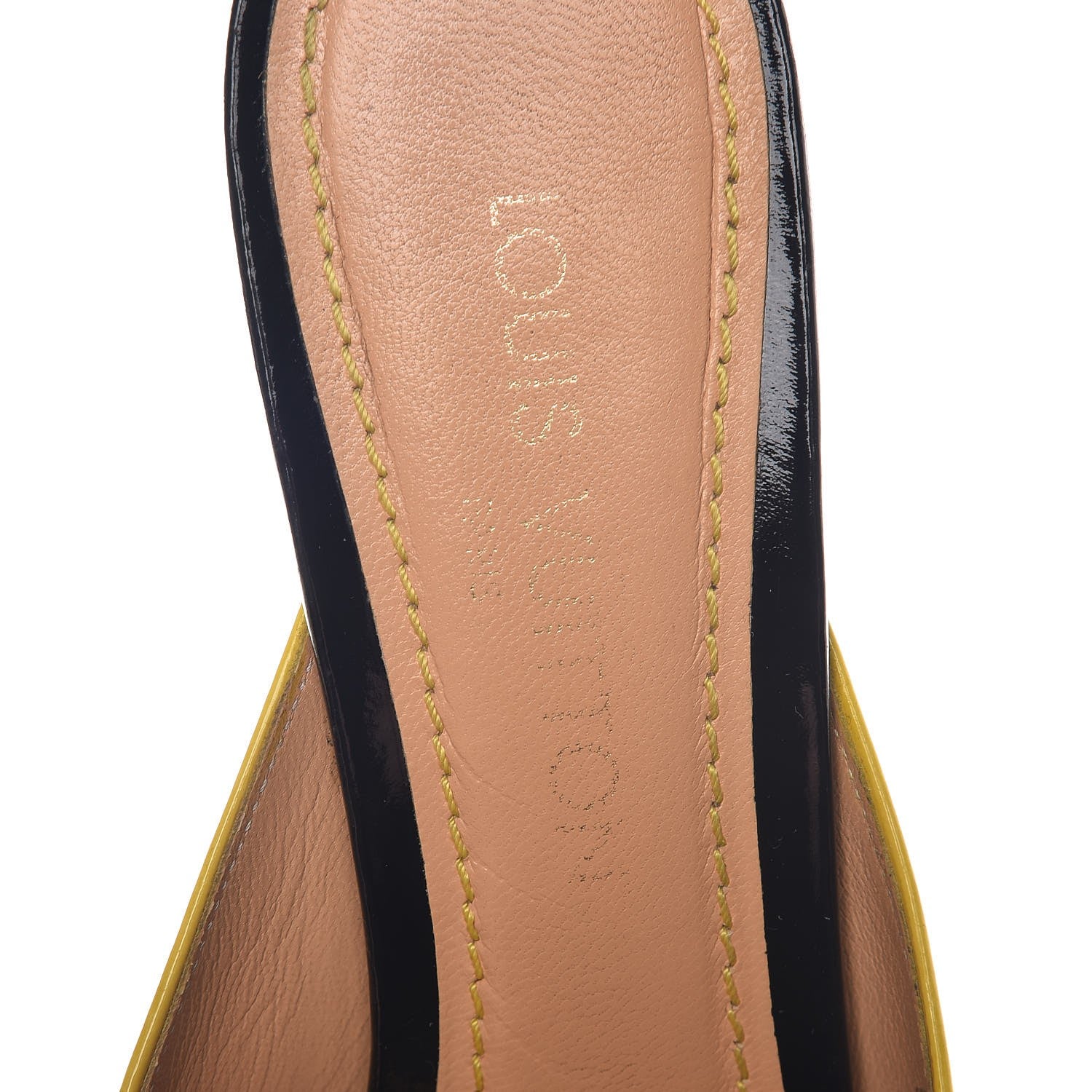 Louis Vuitton Glazed Calfskin Open Toe Mule Sandals 41 Black 9 of 15