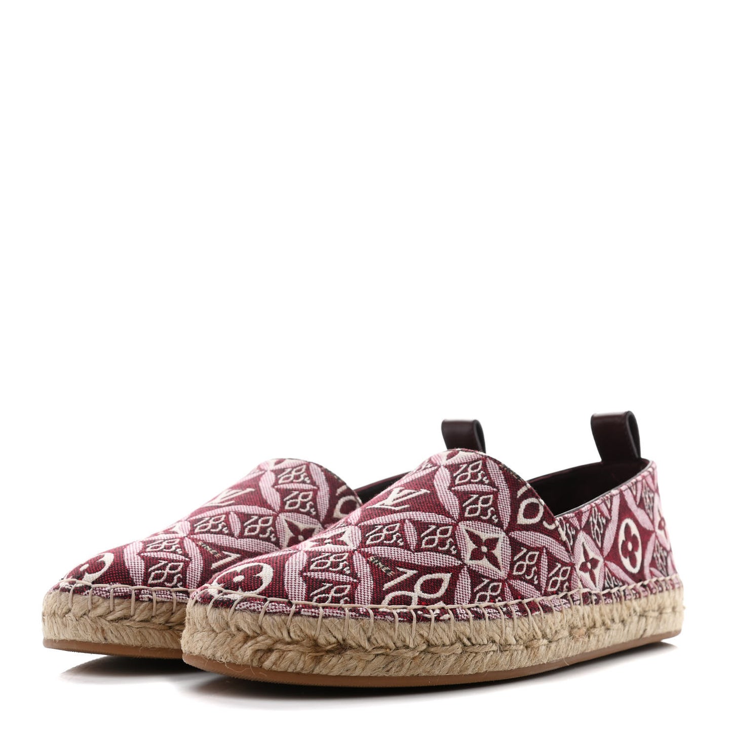 Jacquard Since 1854 Starboard Espadrille Flats 37 Bordeaux