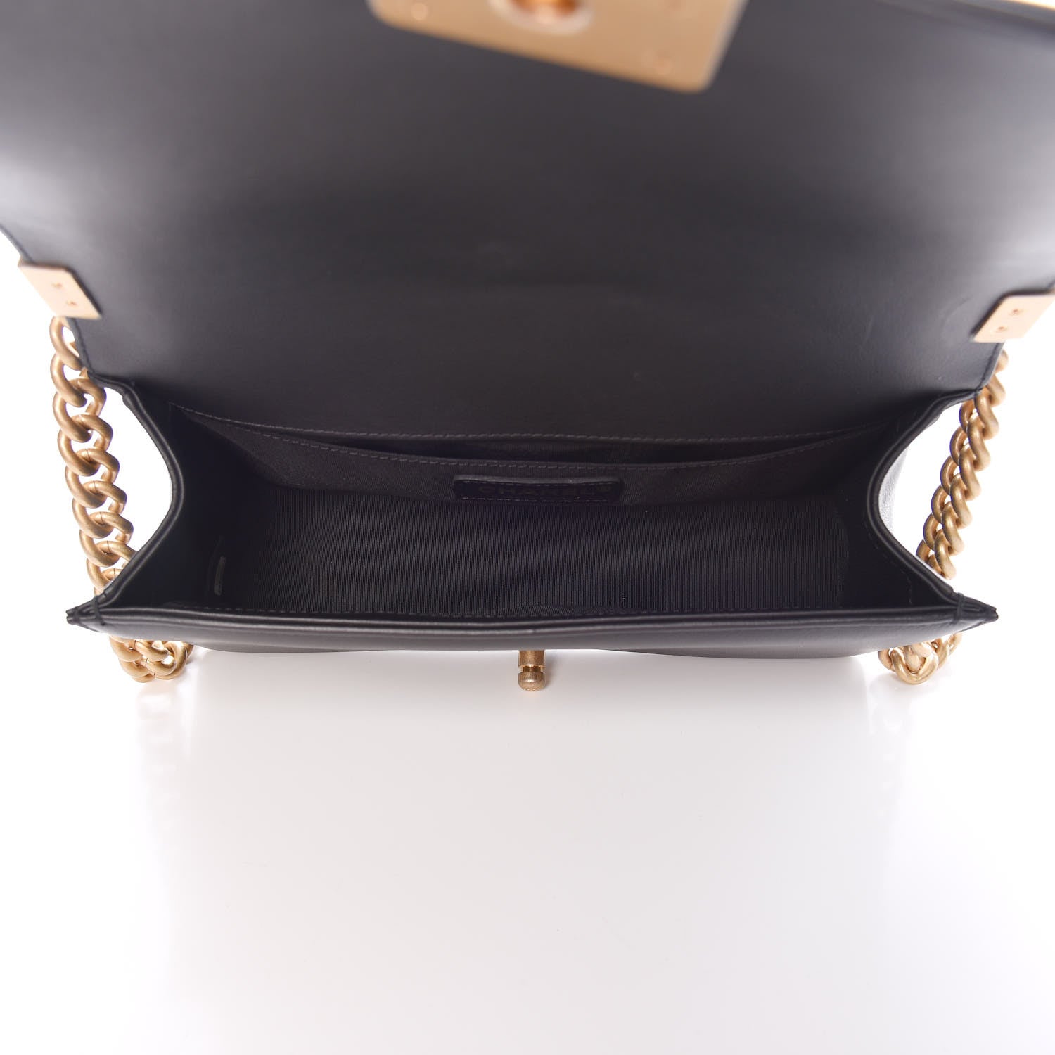 Chanel Lambskin Quilted Medium Boy Flap Black 5 of 10