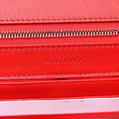 Celine Grained Calfskin Trotteur Clutch Red 6 of 6