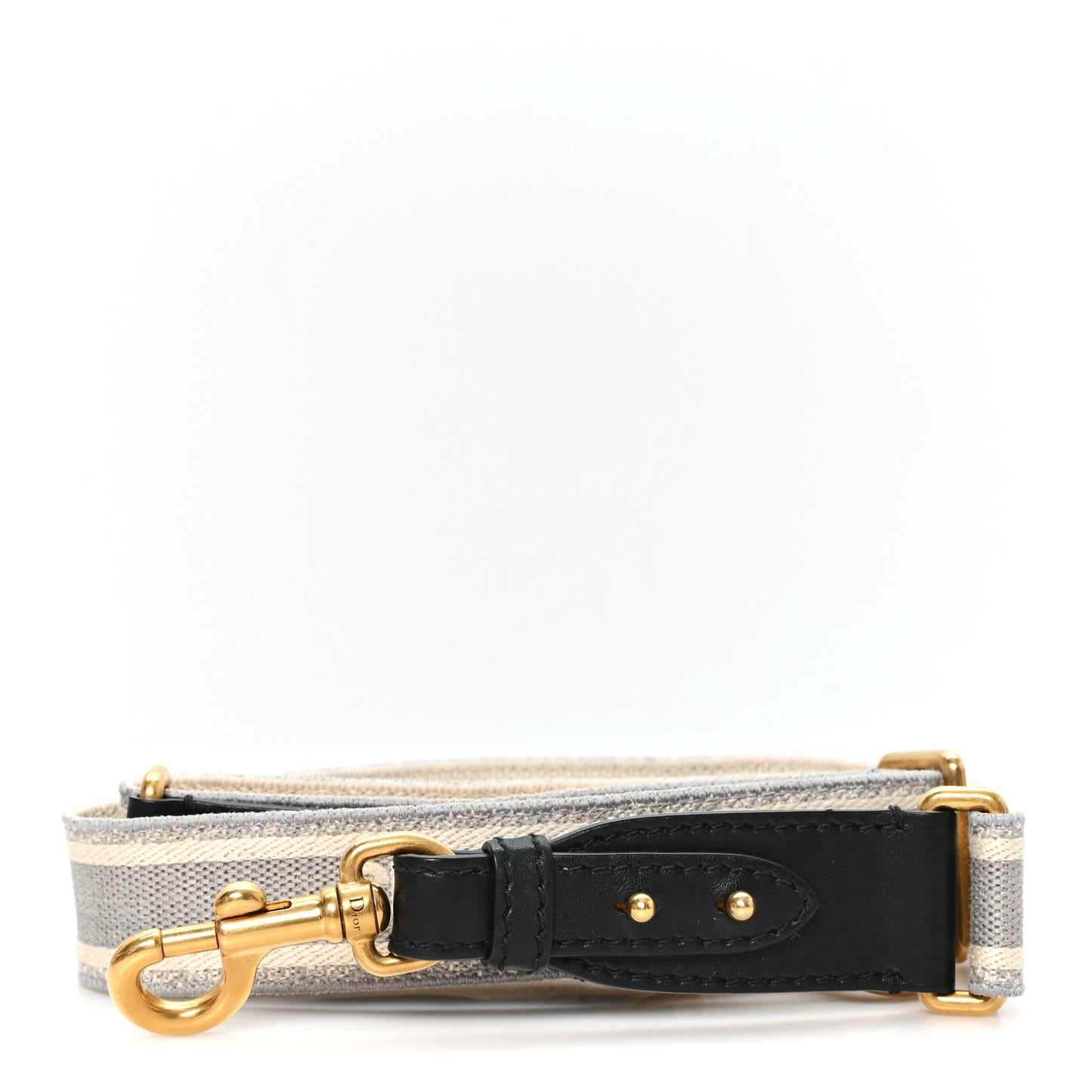 Canvas Embroidered Adjustable Shoulder Strap  Grey