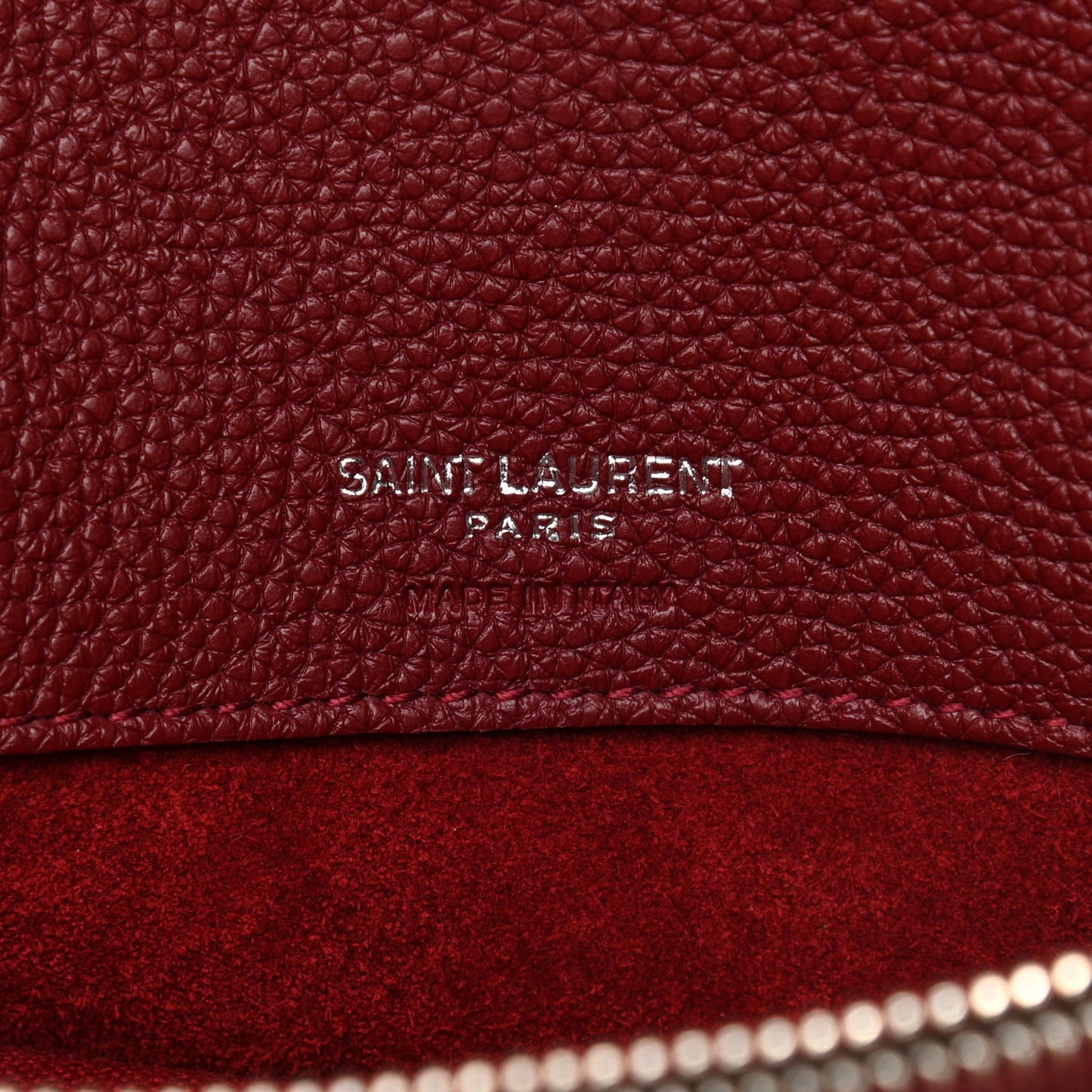 Grained Calfskin Small Supple Sac De Jour Dark Pallisandre