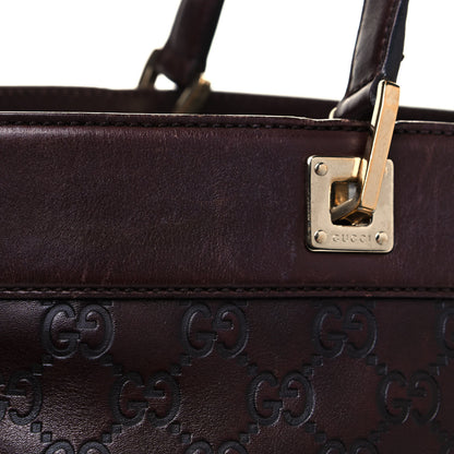 Gucci Guccissima Large Punch Tote Chocolate Brown 15 of 23