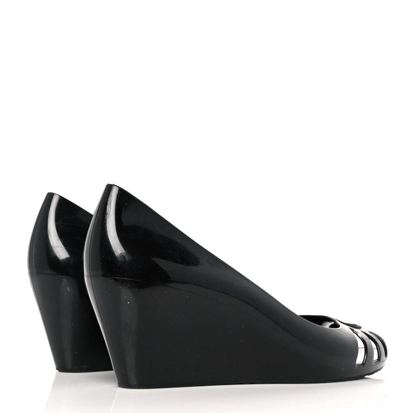 Rubber Jelly Marola Wedges 39 Black
