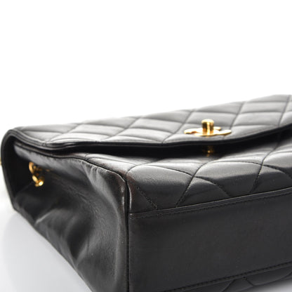 Chanel Lambskin Quilted Shoulder Flap Black 9 of 14