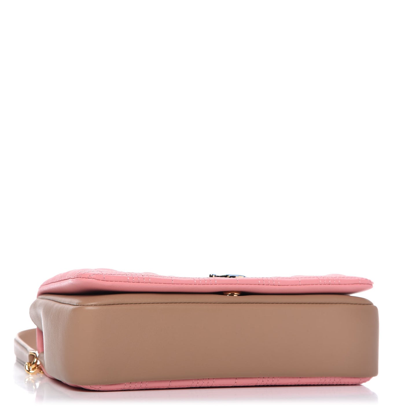Lambskin Quilted Small Lola Bag Peony Camel