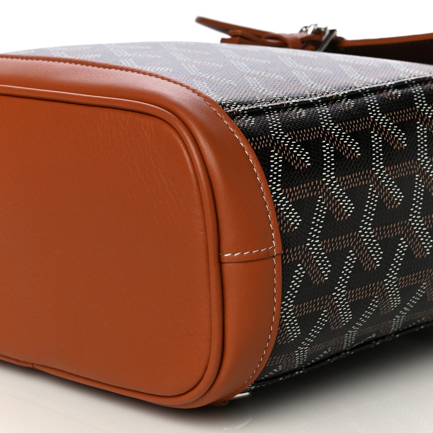 Goyard Goyardine Calfskin Mini Alpin Backpack Black Gold 8 of 9