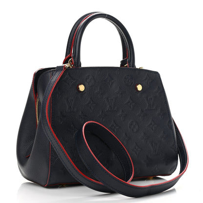 Louis Vuitton Empreinte Montaigne BB Marine Rouge 3 of 11