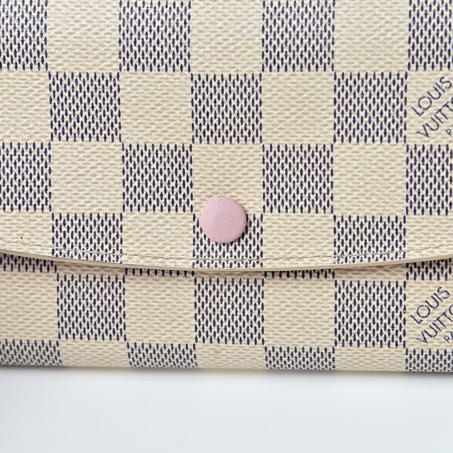 Damier Azur Emilie Wallet Rose Ballerine