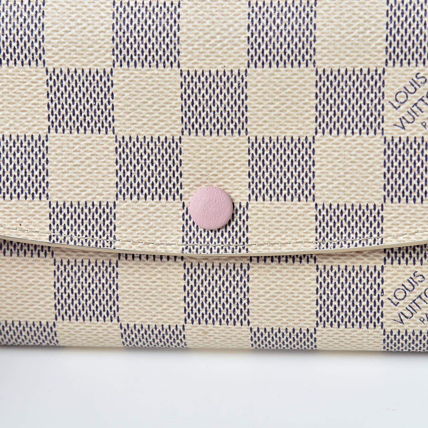 Louis Vuitton Damier Azur Emilie Wallet Rose Ballerine 9 of 14