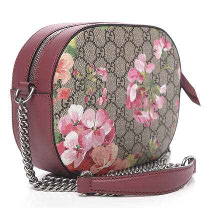 Gucci GG Supreme Monogram Blooms Mini Chain Shoulder Bag Beige Multicolor Dry Rose 3 of 11
