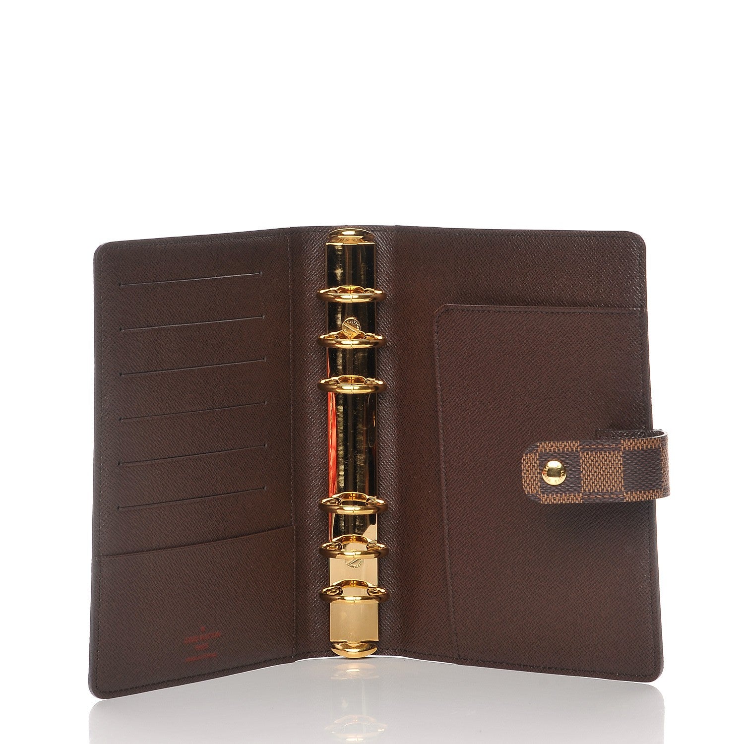 Louis Vuitton Damier Ebene Medium Ring Agenda Cover 5 of 7