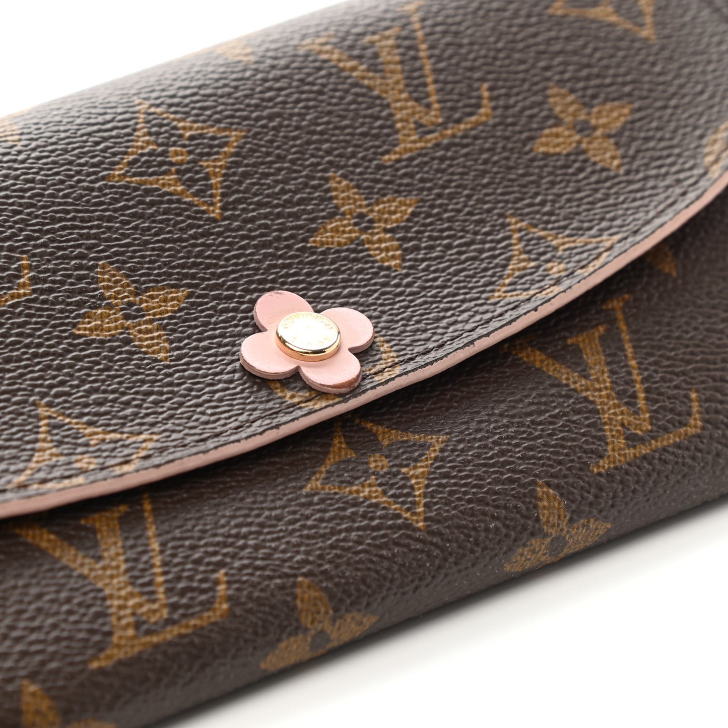 Monogram Bloom Flower Emilie Wallet Fuchsia
