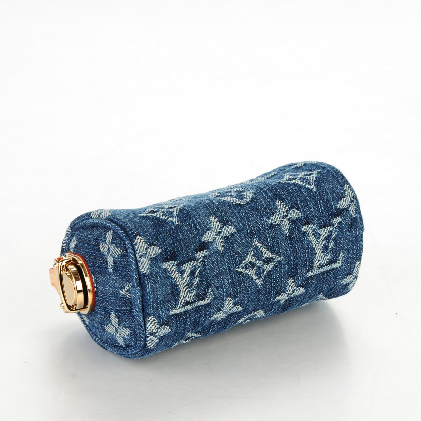 Monogram Denim Pochette Speedy PM Key Holder Blue