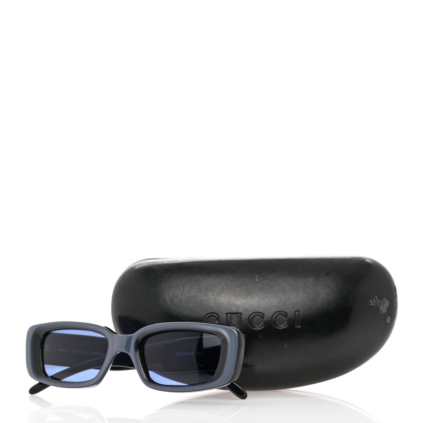 Acetate Rectangular GG2409 Sunglasses Grey