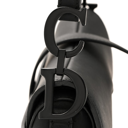 Christian Dior Ultra Matte Calfskin Mini Saddle Bag With Strap Black 13 of 14