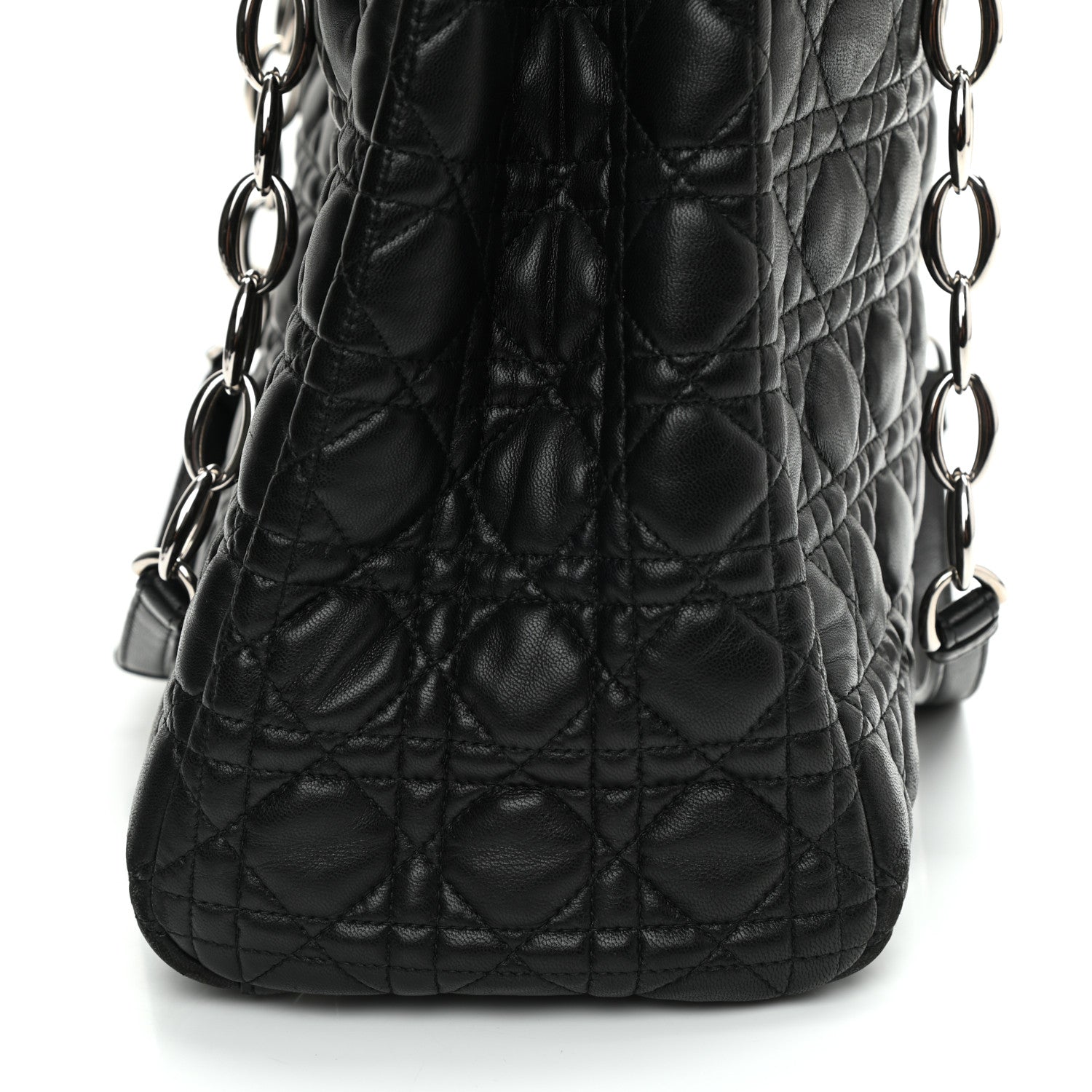 Christian Dior Lambskin Cannage Medium Dior Soft Shopping Tote Black 11 of 11