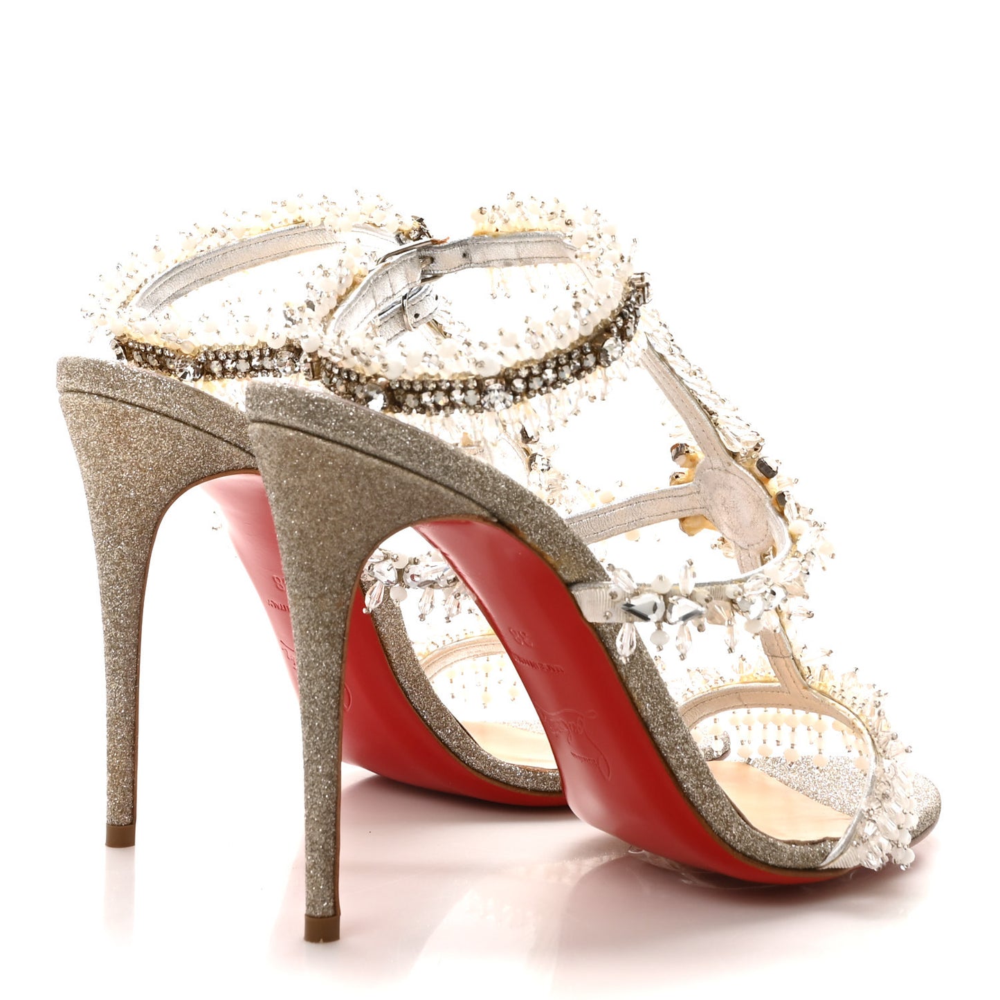 Glitter Mini Devibroda 100 Sandals 38 Silver