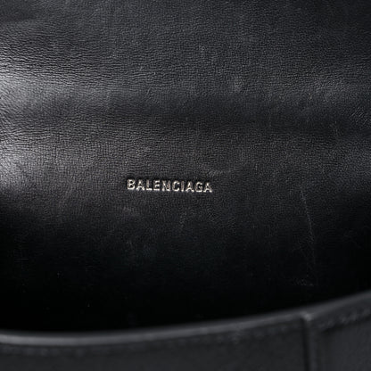 Balenciaga Grained Calfskin Hourglass Top Handle Bag XS Black 6 of 18