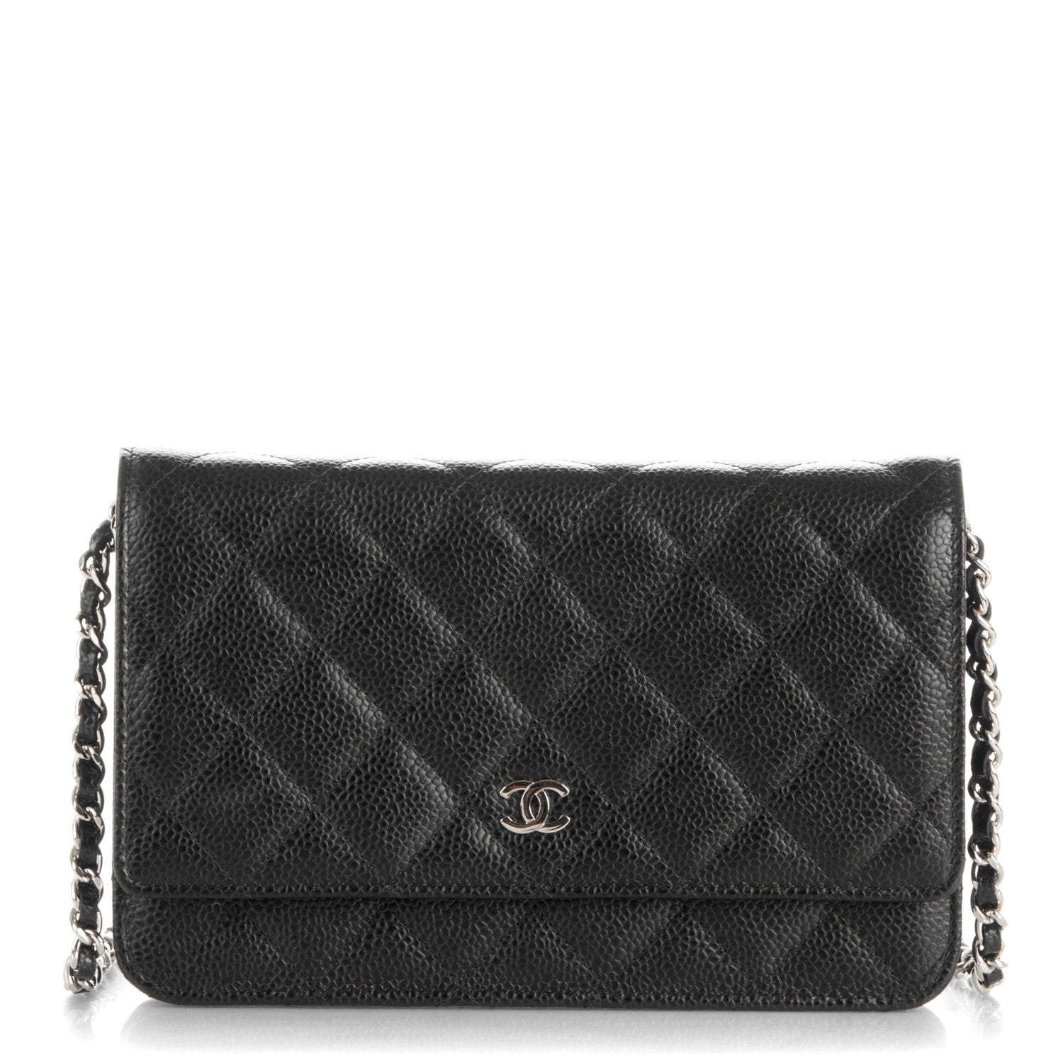 Chanel Caviar Quilted Wallet On Chain WOC Black 1 of 7