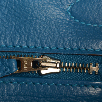 Hermes Taurillon Clemence Birkin 30 Mykonos 11 of 24