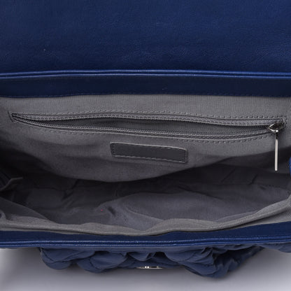 Chanel Washed Lambskin Quilted Medium Chain Around Messenger Blue 4 of 4