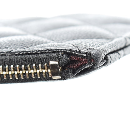 Chanel Caviar Quilted Classic Zip Pouch Black 11 of 12