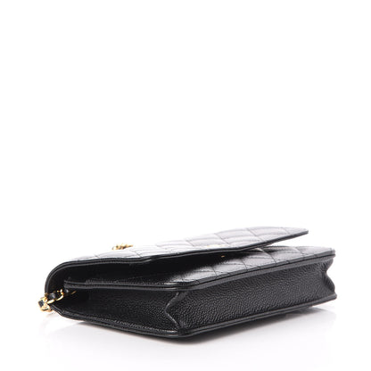 Chanel Caviar Quilted Wallet On Chain WOC Black 4 of 8
