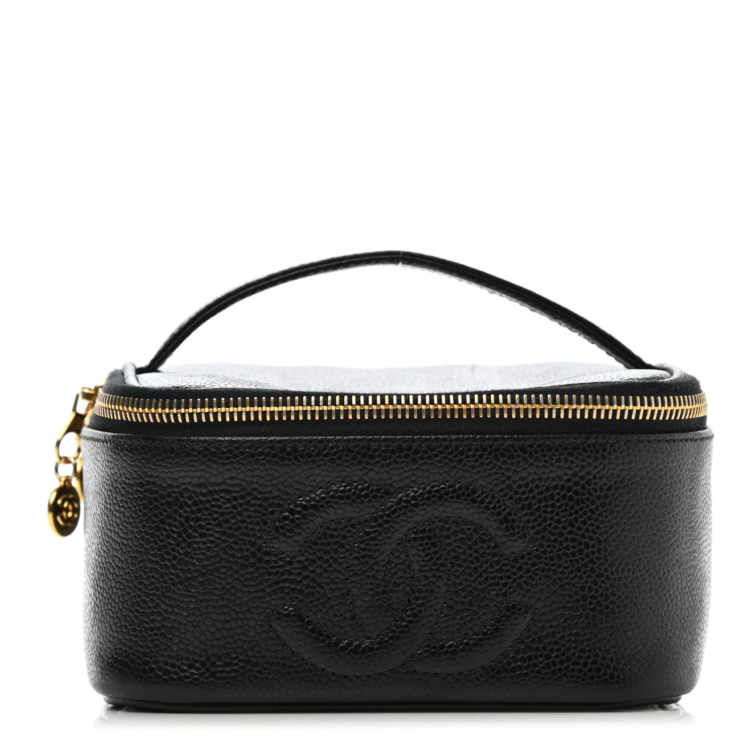 Chanel Caviar CC Vanity Cosmetic Case Black 1 of 7