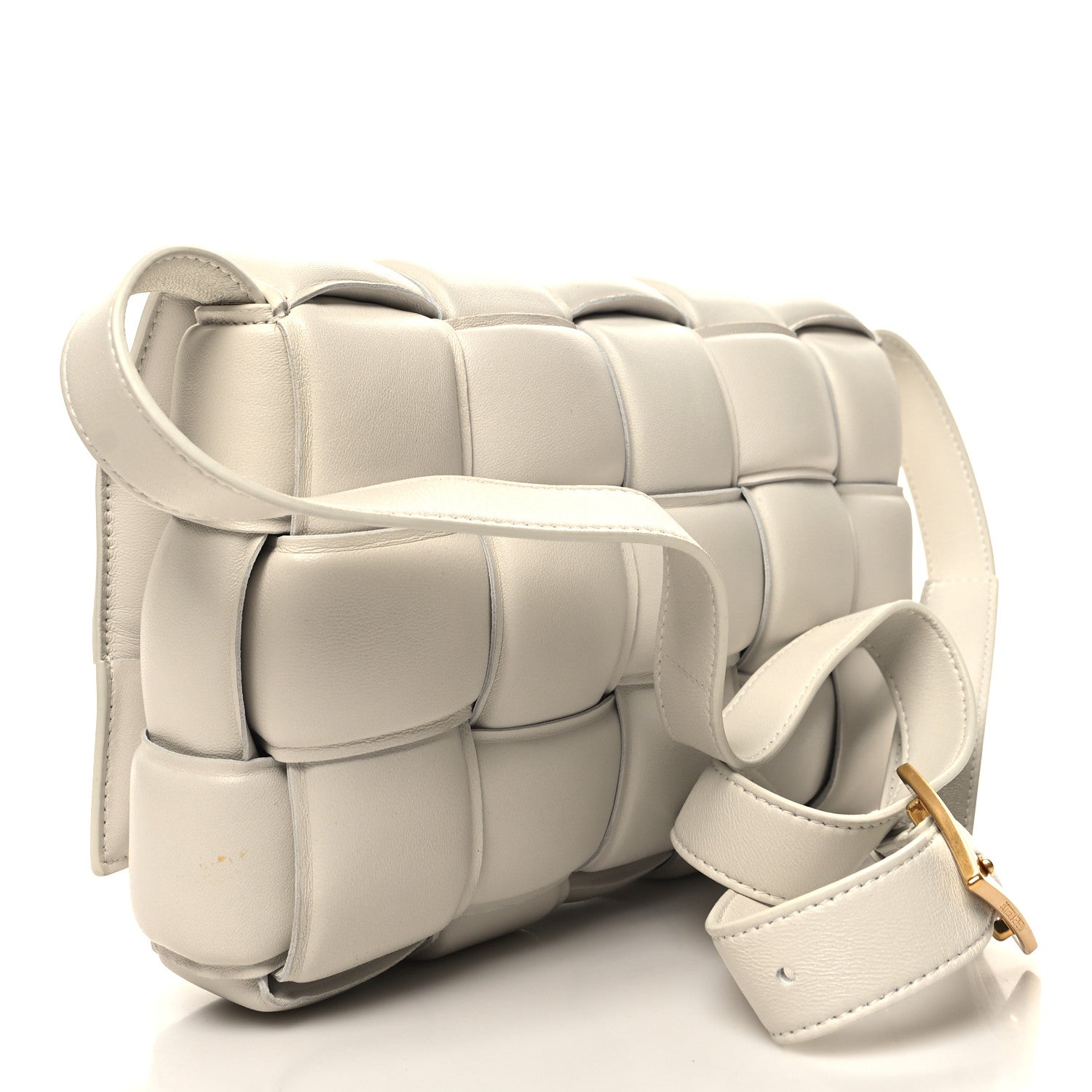 Bottega Veneta Nappa Maxi Intreccio Padded Cassette Crossbody Bag Chalk 4 of 11