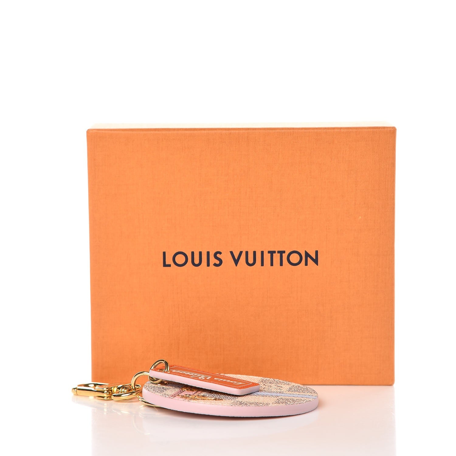 Louis Vuitton Damier Azur Summer Trunks Bag Charm Key Holder 4 of 4