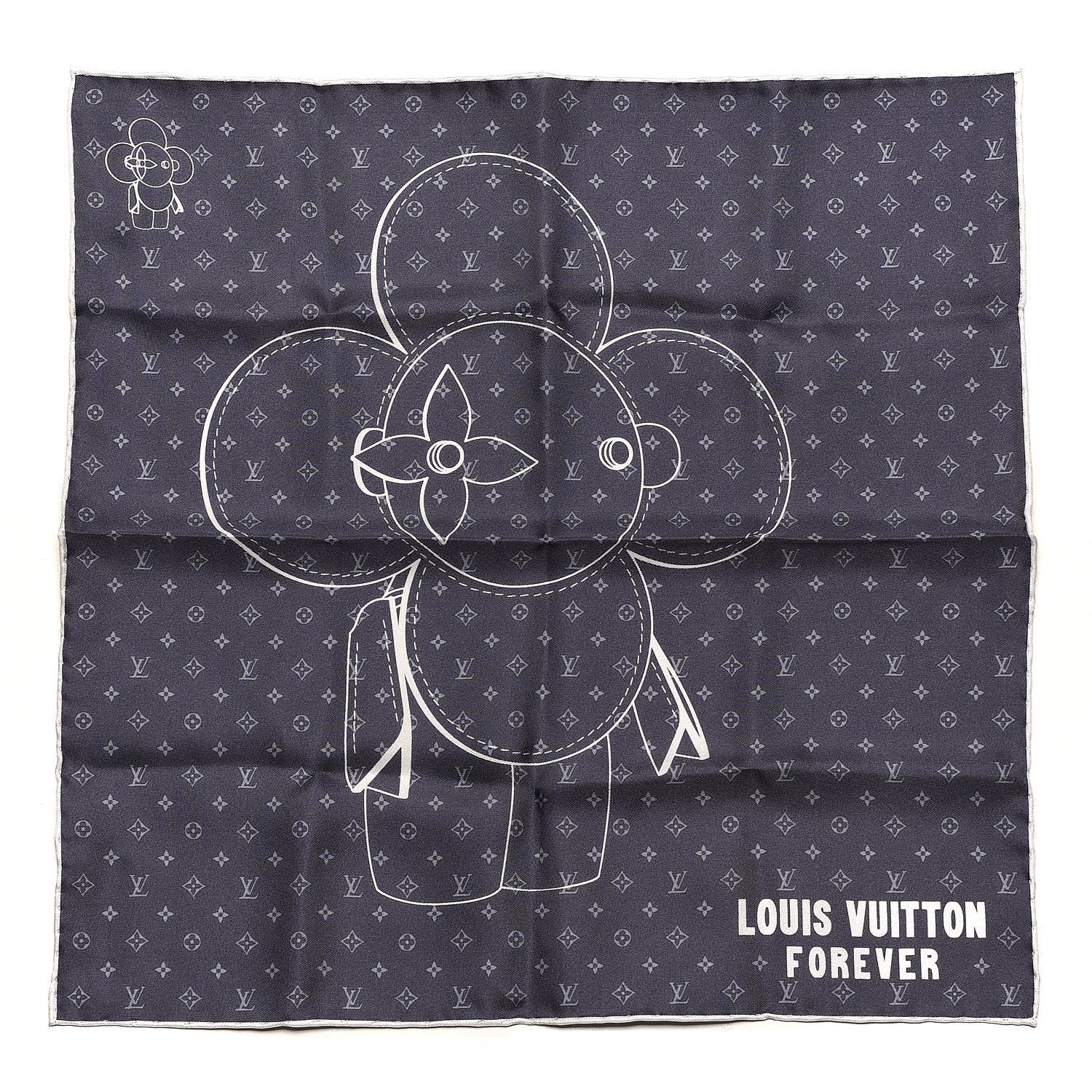 Louis Vuitton Silk Monogram Vivienne Bandana 1 of 4