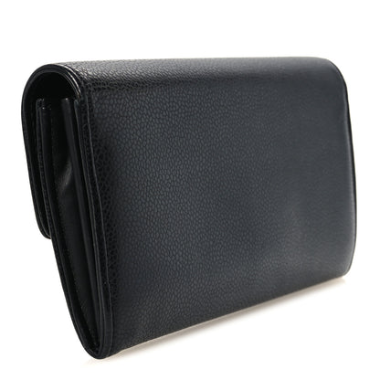Chanel Caviar Timeless CC Large Gusset Flap Wallet Black 3 of 9