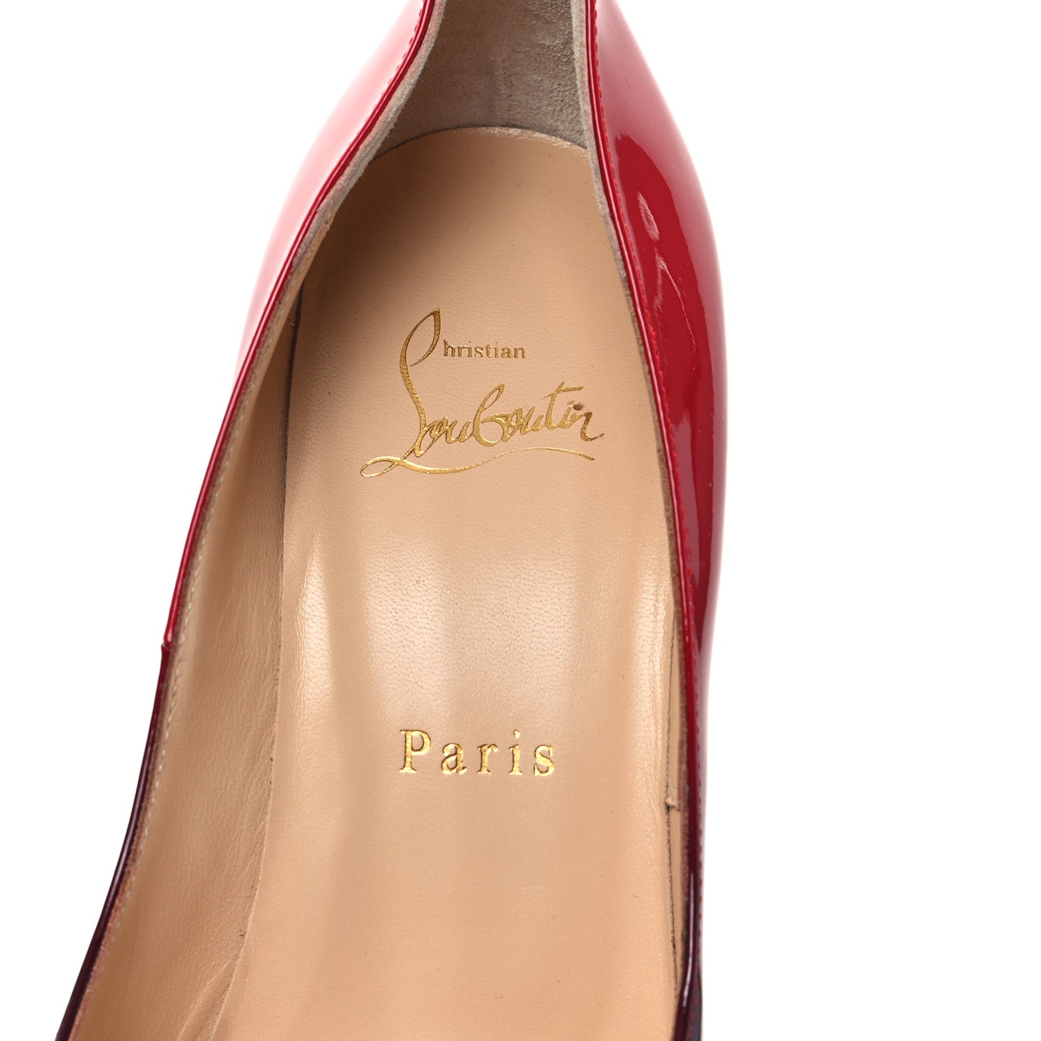 Christian Louboutin Patent Degrade New Very Prive 120 Pumps 37 Black Red 7 of 8
