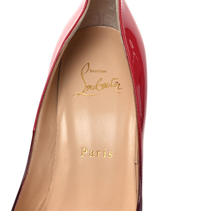Christian Louboutin Patent Degrade New Very Prive 120 Pumps 37 Black Red 7 of 8